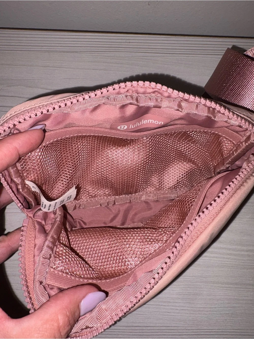 Lululemon pink crossbody bag in good condition